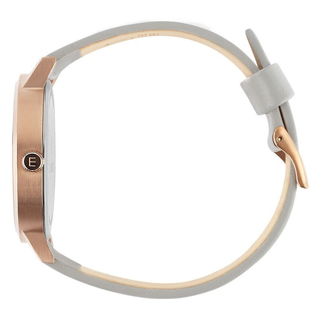 Brushed Rose Gold - White Marble Face